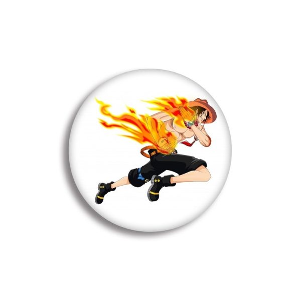 Broche One Piece Ace en Feu