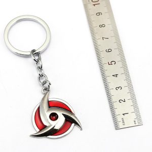 Porte-clés Naruto Sharingan argenté