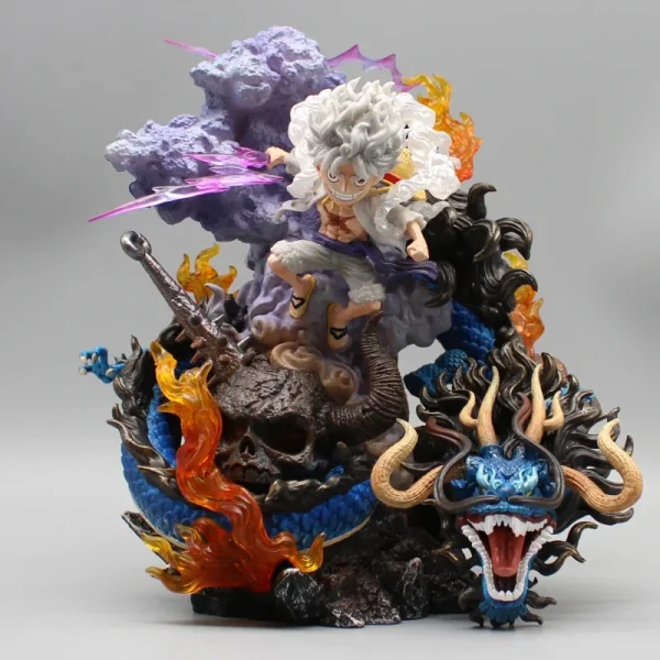 Figurine One Piece Luffy vs Kaido Gear 5