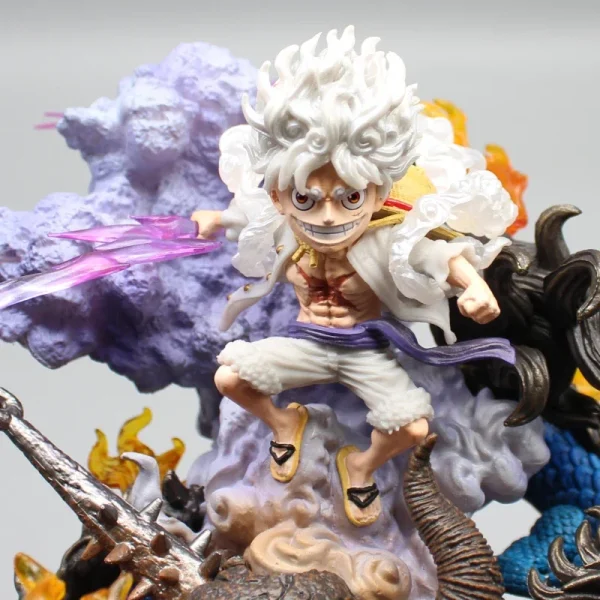 Figurine One Piece Luffy vs Kaido Gear 5 – Image 5