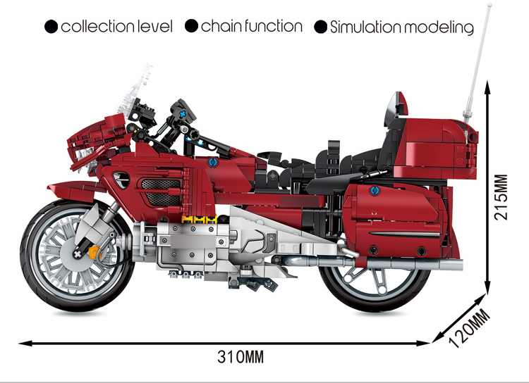 Honda GOLD WING 1800 compatible avec briques LEGO Technic – Image 2