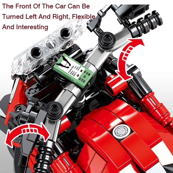 Moto Ducati compatible avec briques LEGO Technic – Image 3