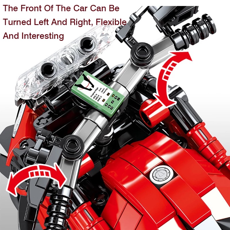 Moto Ducati compatible avec briques LEGO Technic – Image 3