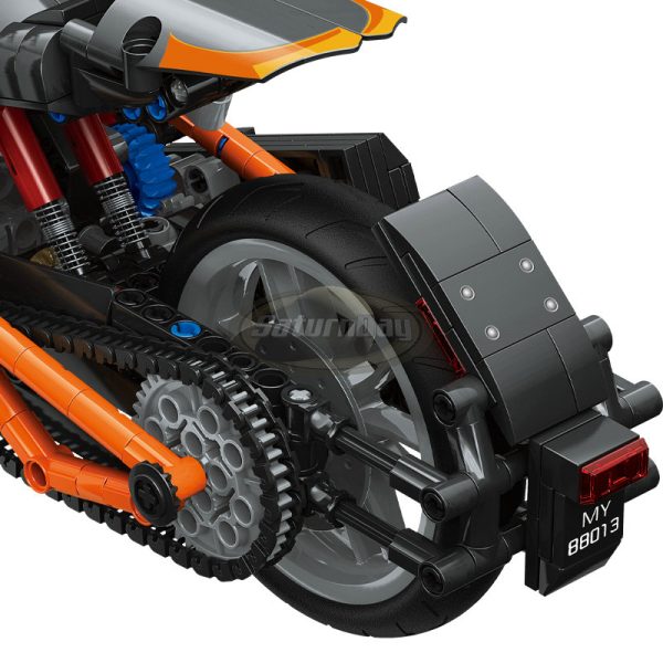 Moto Bombardier compatible avec briques LEGO Technic – Image 5