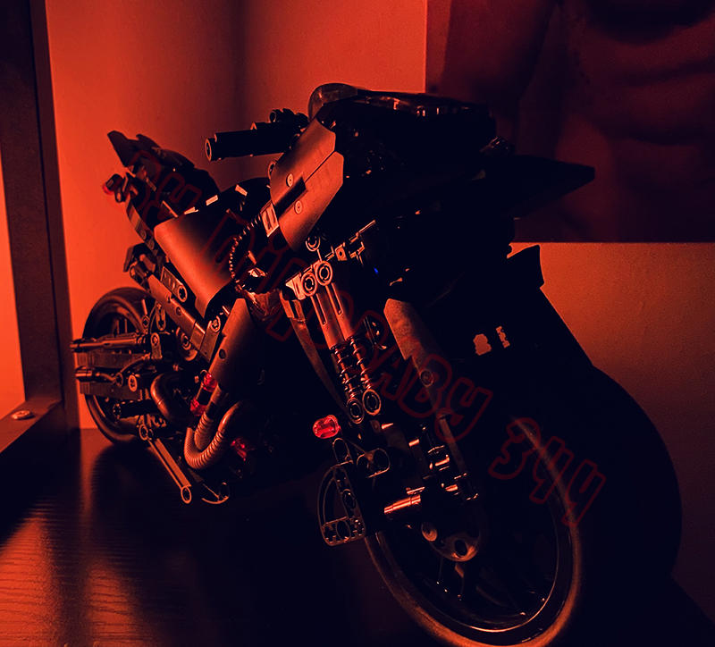 Moto de course compatible avec briques LEGO Technic – Image 2
