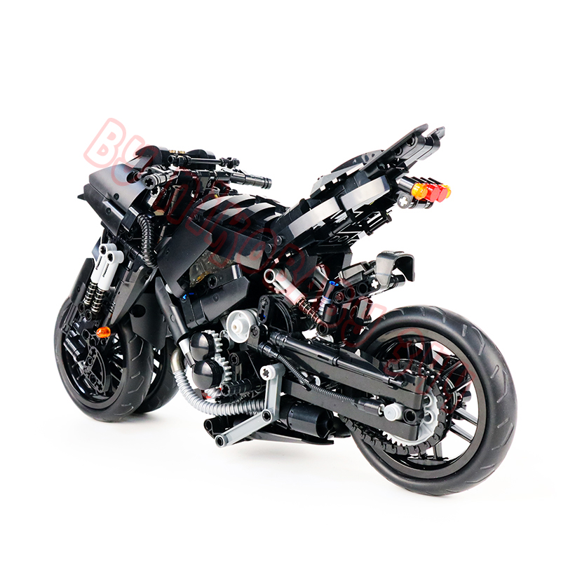 Moto de course compatible avec briques LEGO Technic – Image 3