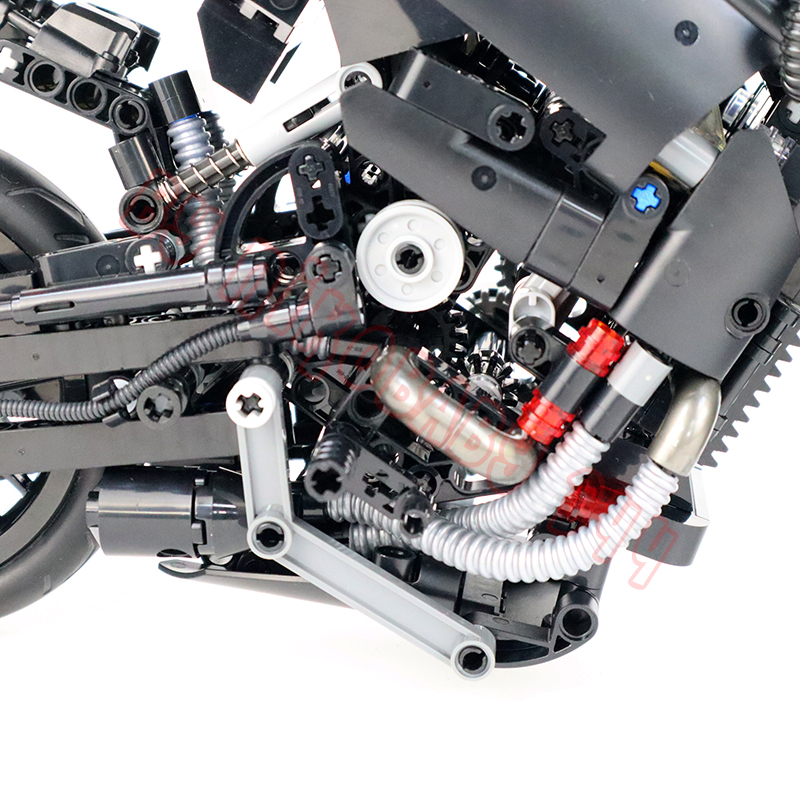 Moto de course compatible avec briques LEGO Technic – Image 5