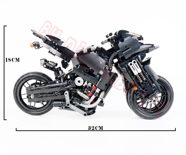 Moto de course compatible avec briques LEGO Technic – Image 6
