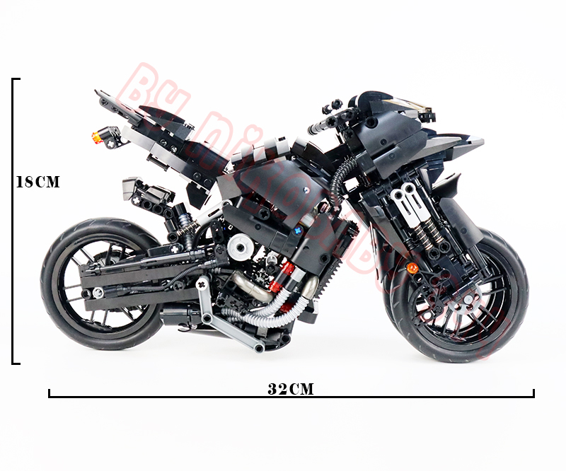 Moto de course compatible avec briques LEGO Technic – Image 6