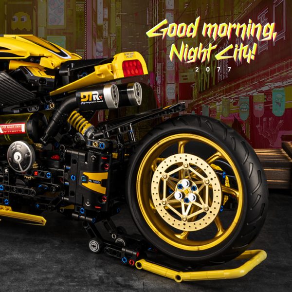 Moto Racing compatible avec briques LEGO Technic – Image 3