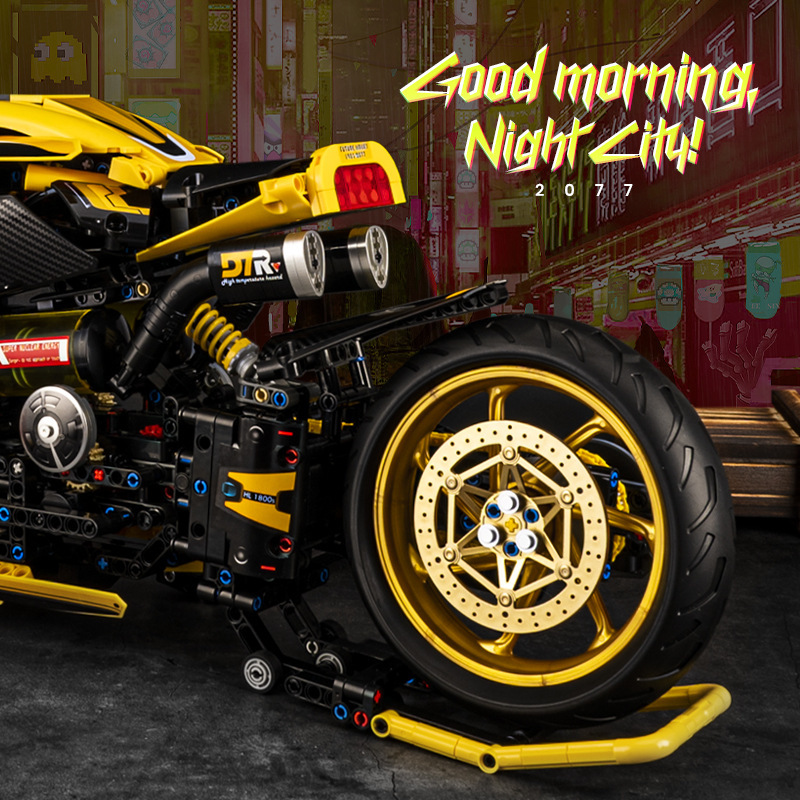 Moto Racing compatible avec briques LEGO Technic – Image 3