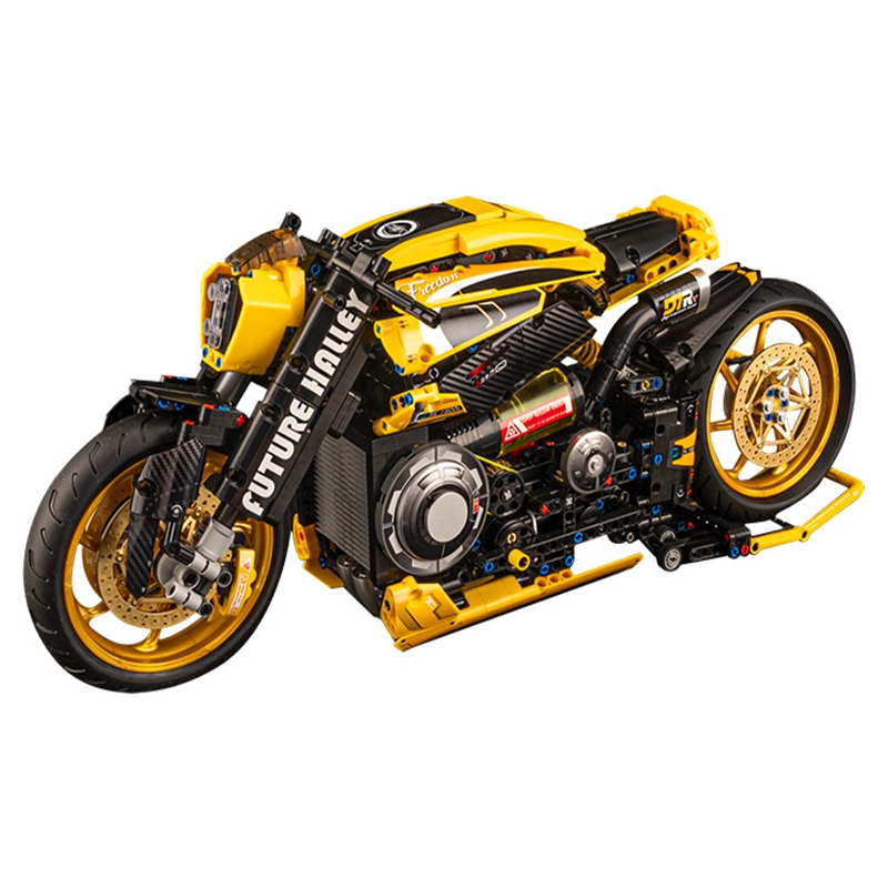 Moto Racing compatible avec briques LEGO Technic – Image 4