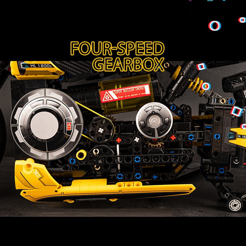 Moto Racing compatible avec briques LEGO Technic – Image 6