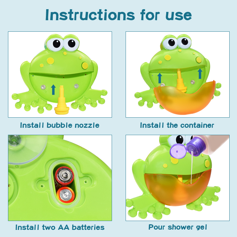 Jouets bébé - Grenouille à bulles de bain – Image 2