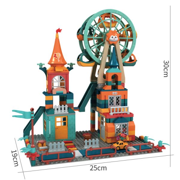 Jouets éducatifs - Bloc de construction de château d'architecture – Image 3