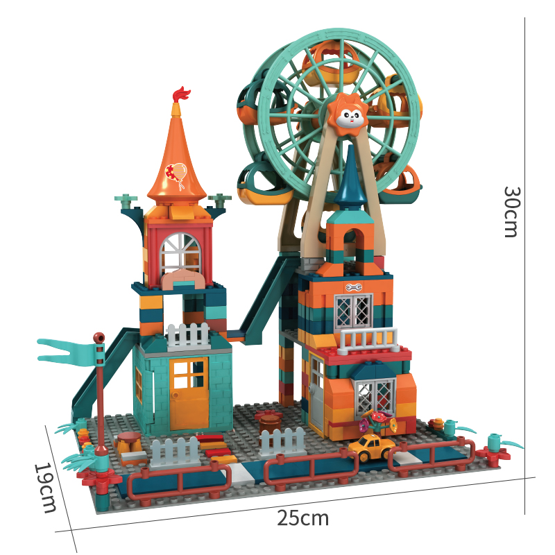 Jouets éducatifs - Bloc de construction de château d'architecture – Image 3
