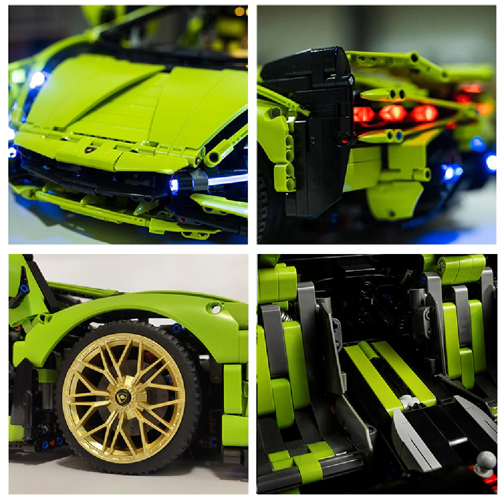 Lamborghini Compatible avec briques LEGO Technic - 3696pcs – Image 5