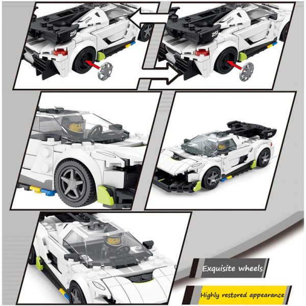 Voiture Super Sport S11+ compatible avec briques LEGO Technic – Image 3