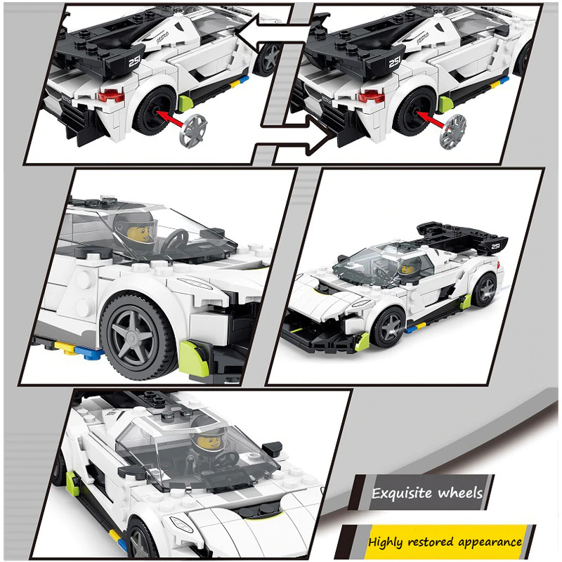 Voiture Super Sport S11+ compatible avec briques LEGO Technic – Image 3