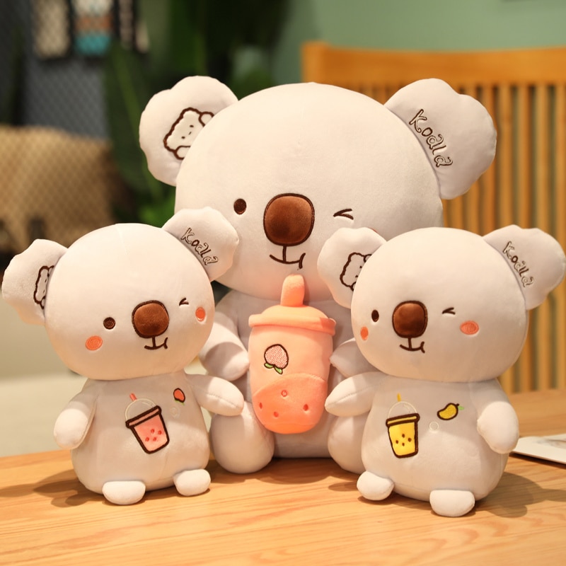 Peluche Koala avec Bubble Tea Jaune – Image 3