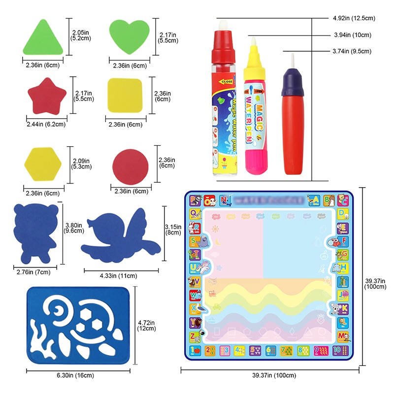 Jouets éducatifs - Tapis de gribouillage à colorier – Image 2