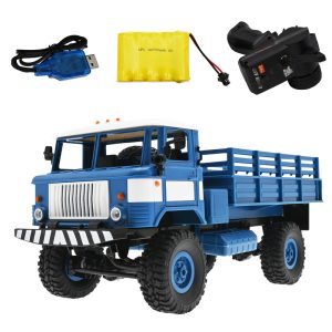 Camion télécommandé Militaire GAZ-66 tout terrain Bleu