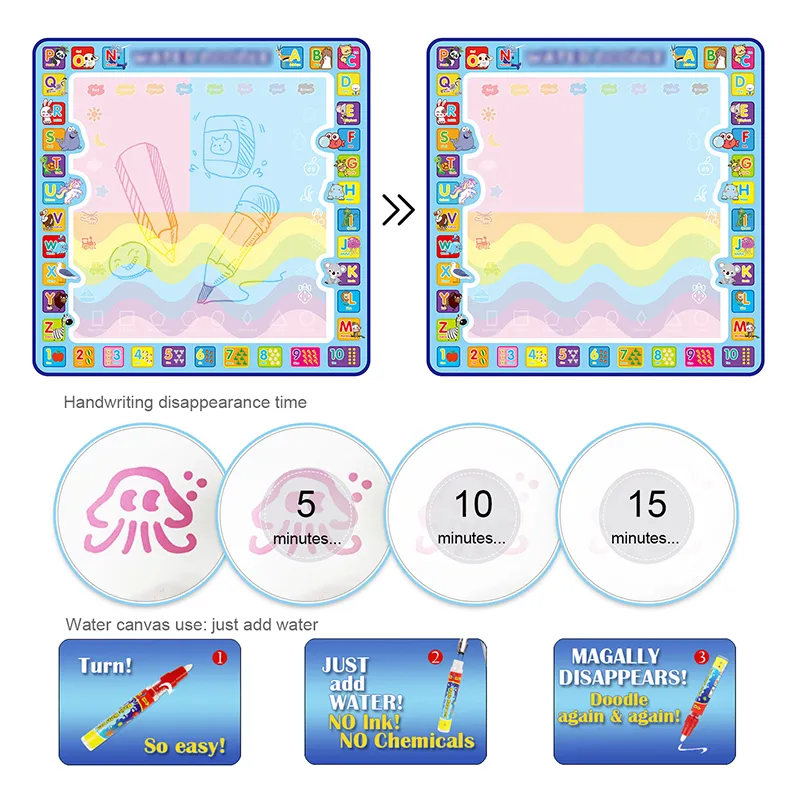 Jouets éducatifs - Tapis de gribouillage à colorier – Image 4