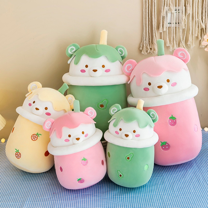 Bubble Tea - Ours en peluche Vert de 25-40cm – Image 3