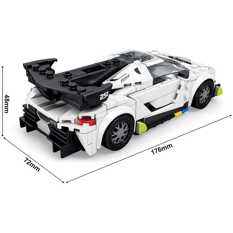 Voiture Super Sport S11+ compatible avec briques LEGO Technic – Image 2