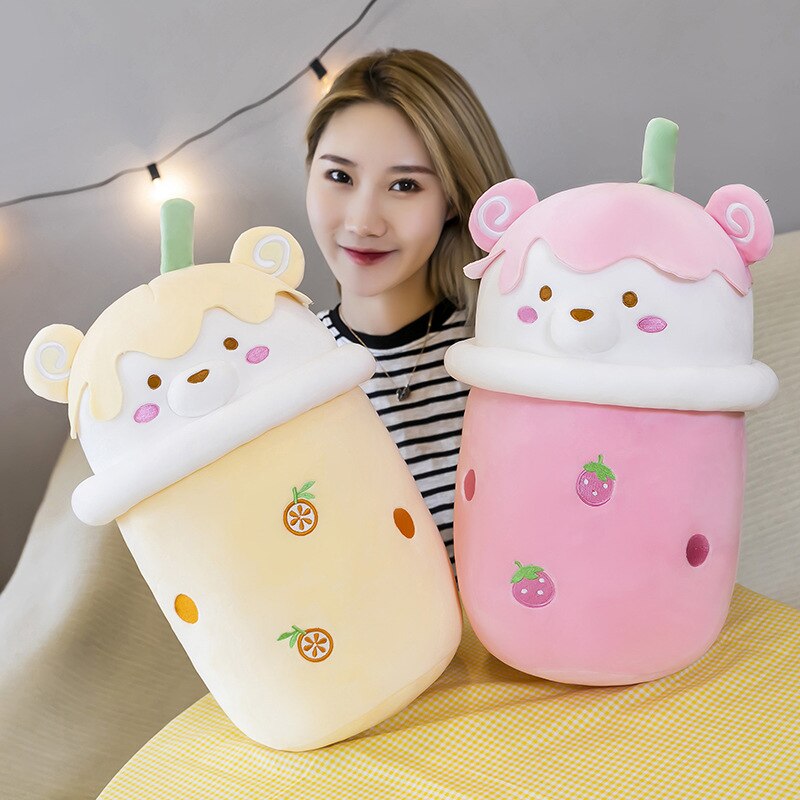 Bubble Tea - Ours en peluche Jaune de 25-40cm – Image 3