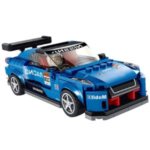 Nissan GTR Blue Compatible avec briques lego technic