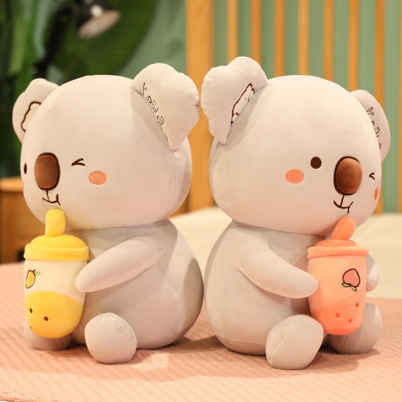 Peluche Koala avec Bubble Tea Jaune – Image 2