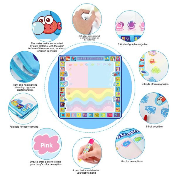 Jouets éducatifs - Tapis de gribouillage à colorier – Image 3