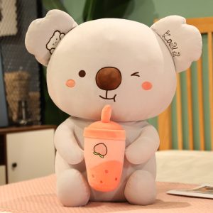Peluche Koala avec Bubble Tea Orange