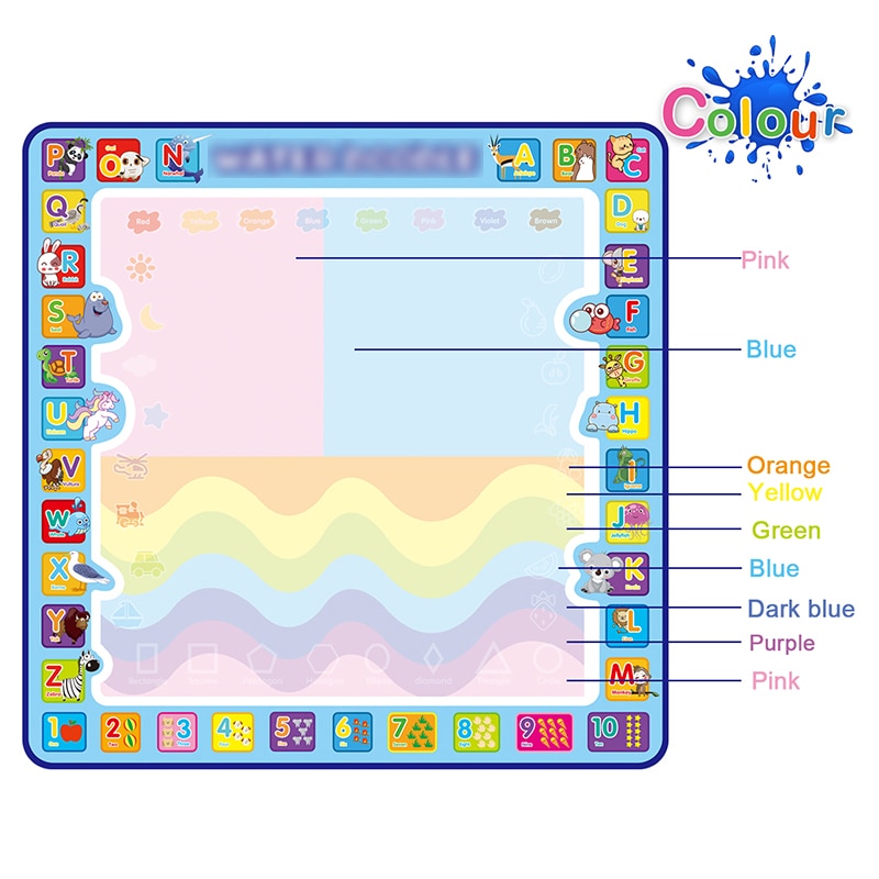 Jouets éducatifs - Tapis de gribouillage à colorier – Image 5