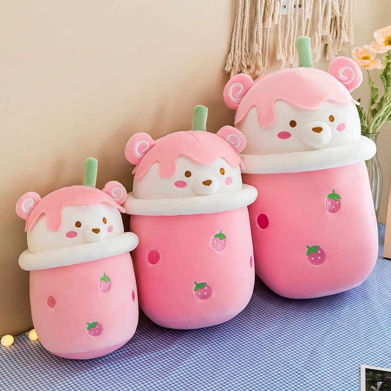 Bubble Tea - Ours en peluche Rose de 25-40cm – Image 2
