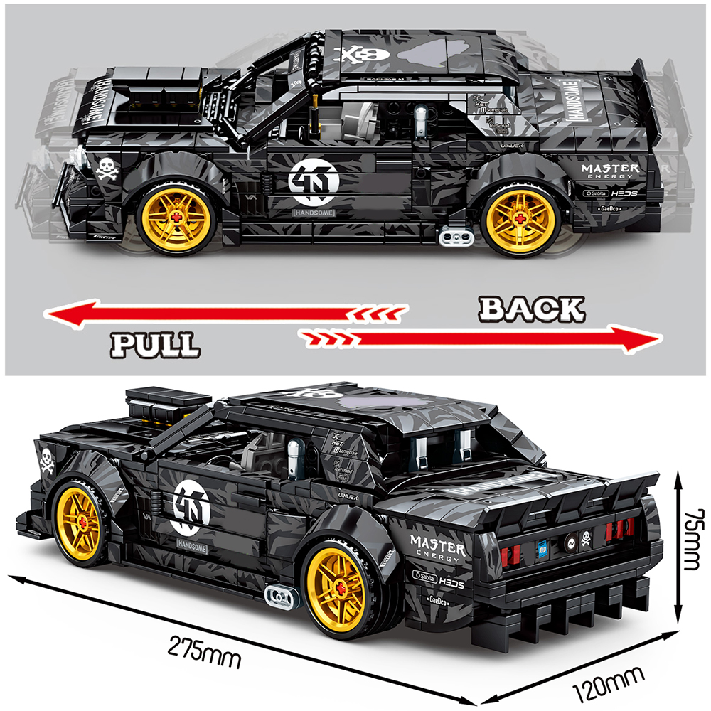 Lego Technic Voiture Ford Munstang Pull Back Voiture – Image 2