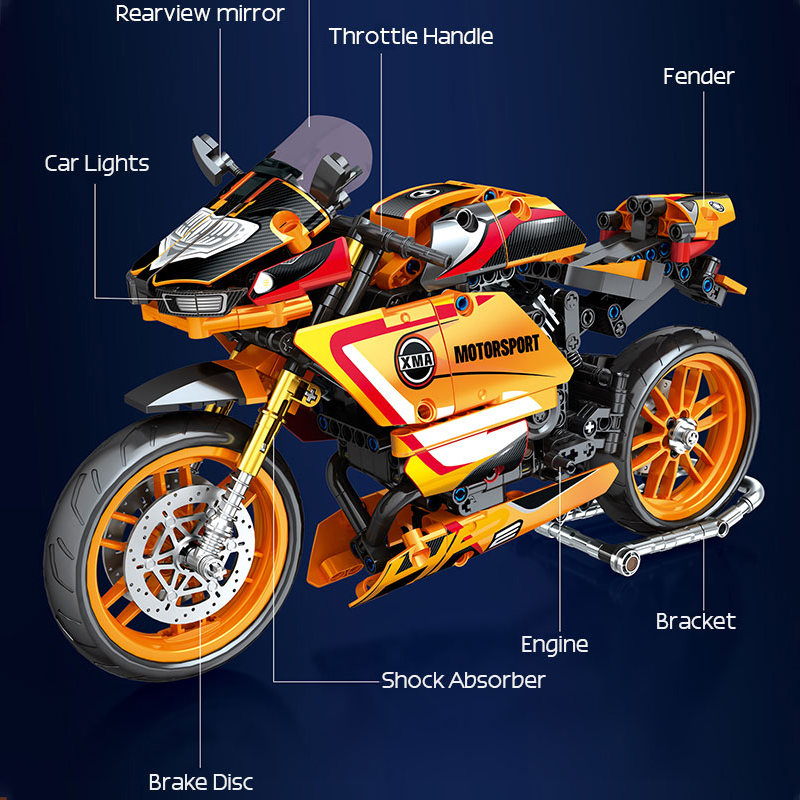 Motor sport Speed HP compatible avec briques LEGO Technic – Image 2