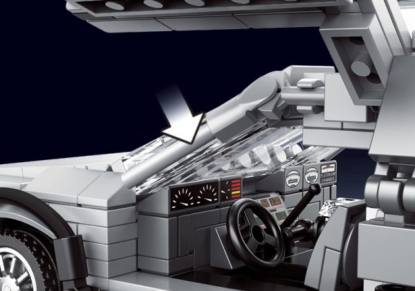 Back To The Future voiture compatible avec briques LEGO Technic – Image 4