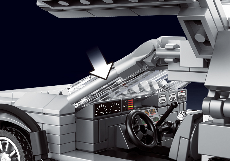 Briques de constructions de la Voiture Super Sport S9Voiture Voiture film retour vers le futur – Image 4