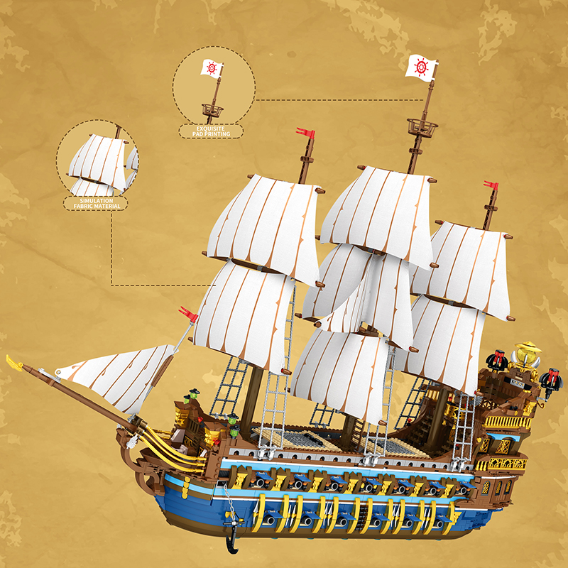 LEGO Technic Bateau, Navire de pirates de la flotte royale du soleil – Image 2