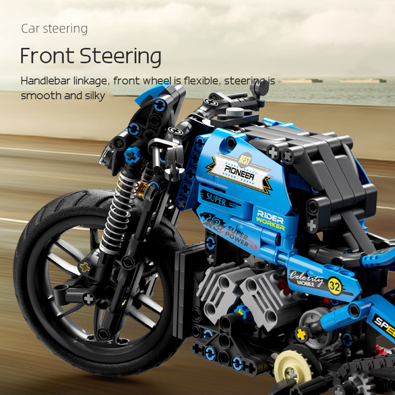 Moto Racing Speed 1600 compatible avec briques LEGO Technic – Image 4