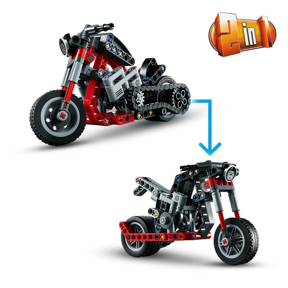 Moto de Chopper compatible avec briques LEGO Technic – Image 3