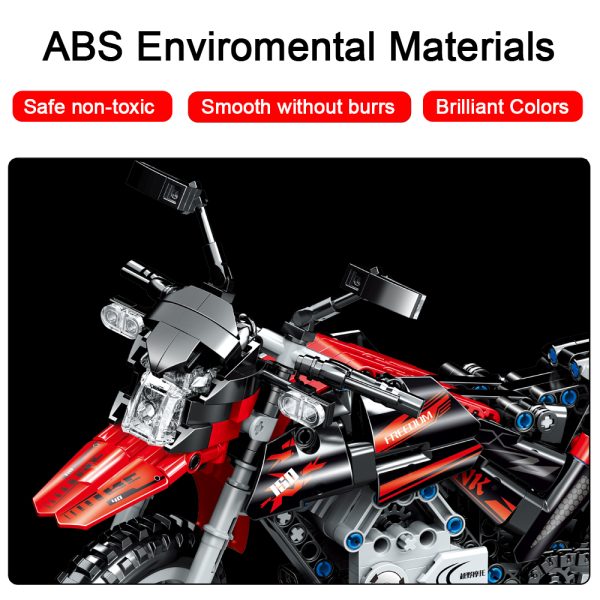 Motocross pour enfants compatible avec briques LEGO Technic – Image 3