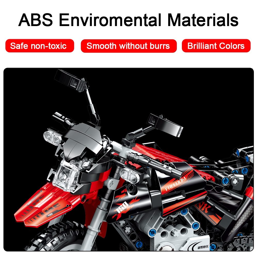Motocross pour enfants compatible avec briques LEGO Technic – Image 3