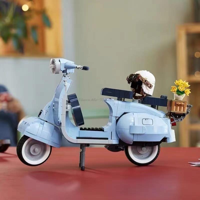 Blue Vespa compatible avec briques LEGO Technic – Image 3