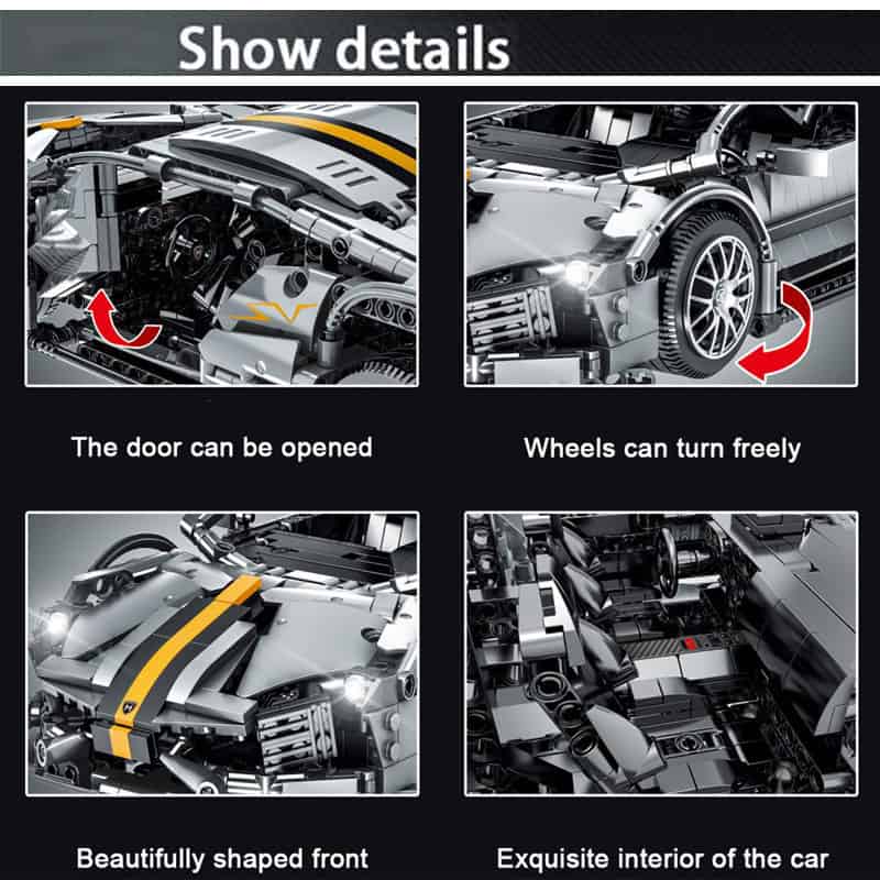 Murcielago compatible avec briques LEGO Technic - 1337 Pcs – Image 4