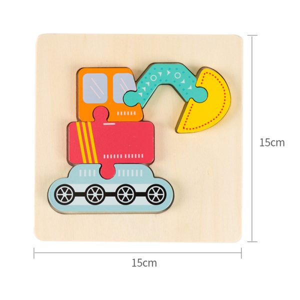 Jouets éducatifs Puzzle 3D en bois de haute qualité pour bébé – Image 6