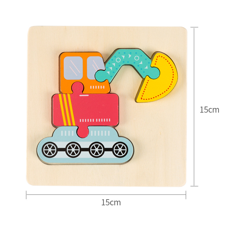 Jouets éducatifs Puzzle 3D en bois de haute qualité pour bébé – Image 6