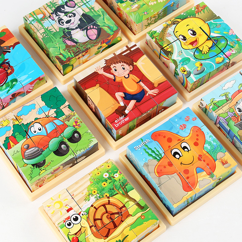 Jouet éducatif Puzzle 3D en bois pour enfants – Image 4